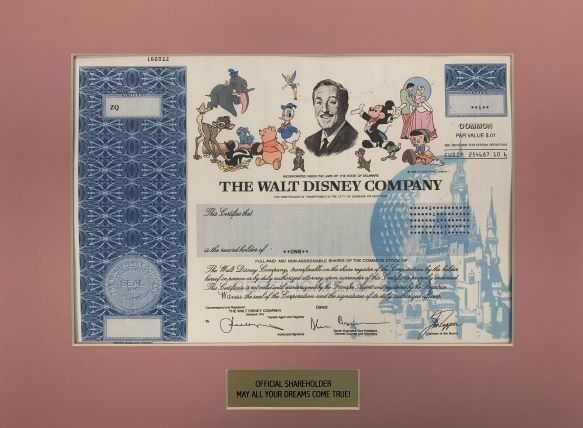 tiffany stock certificate